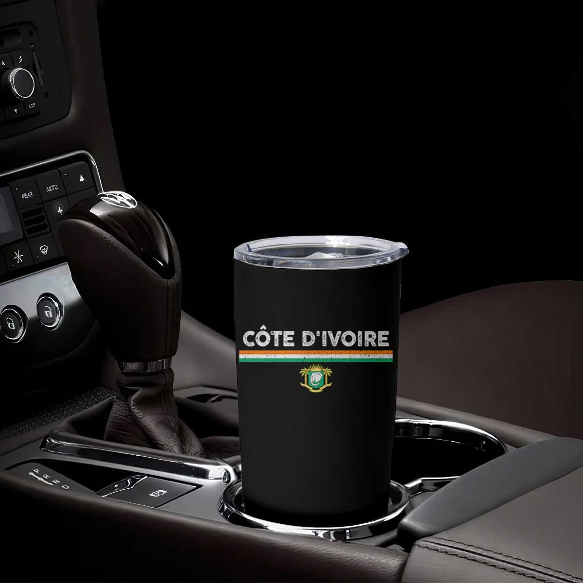 Côte D'ivoire Elephant Sporty Ivory Coast Flag Tumbler Cup TS11 Print Your Wear