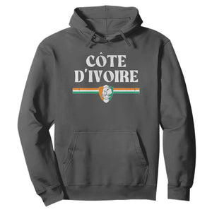 Côte D Ivoire Hoodie Flag of Ivory Coast Elephant Crest Football