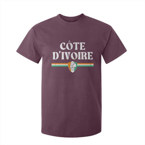 Côte D Ivoire T Shirt For Kid Flag of Ivory Coast Elephant Crest Football