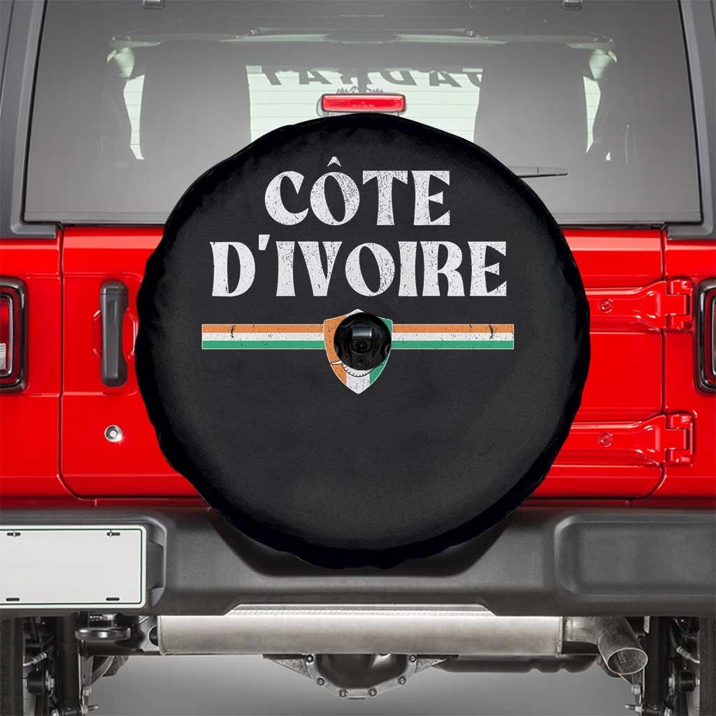Côte D Ivoire Spare Tire Cover Flag of Ivory Coast Elephant Crest Football