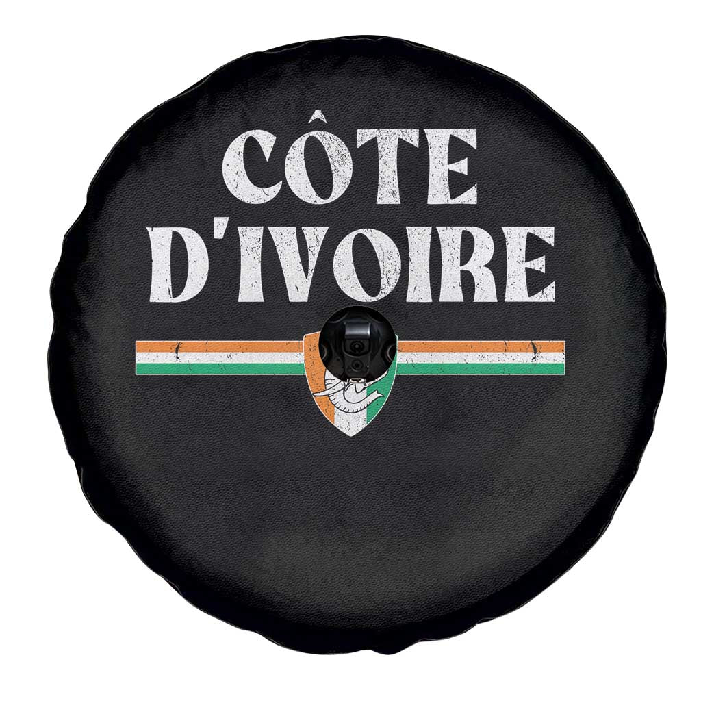 Côte D Ivoire Spare Tire Cover Flag of Ivory Coast Elephant Crest Football