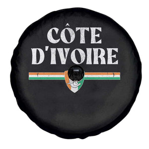 Côte D Ivoire Spare Tire Cover Flag of Ivory Coast Elephant Crest Football