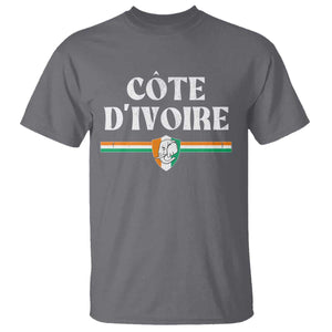 Côte D Ivoire T Shirt Flag of Ivory Coast Elephant Crest Football