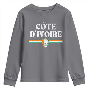 Côte D Ivoire Youth Sweatshirt Flag of Ivory Coast Elephant Crest Football