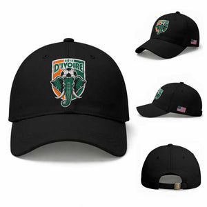 Côte D'ivoire Classic Ivory Coast Elephant Football Baseball Cap Ivorians Pride