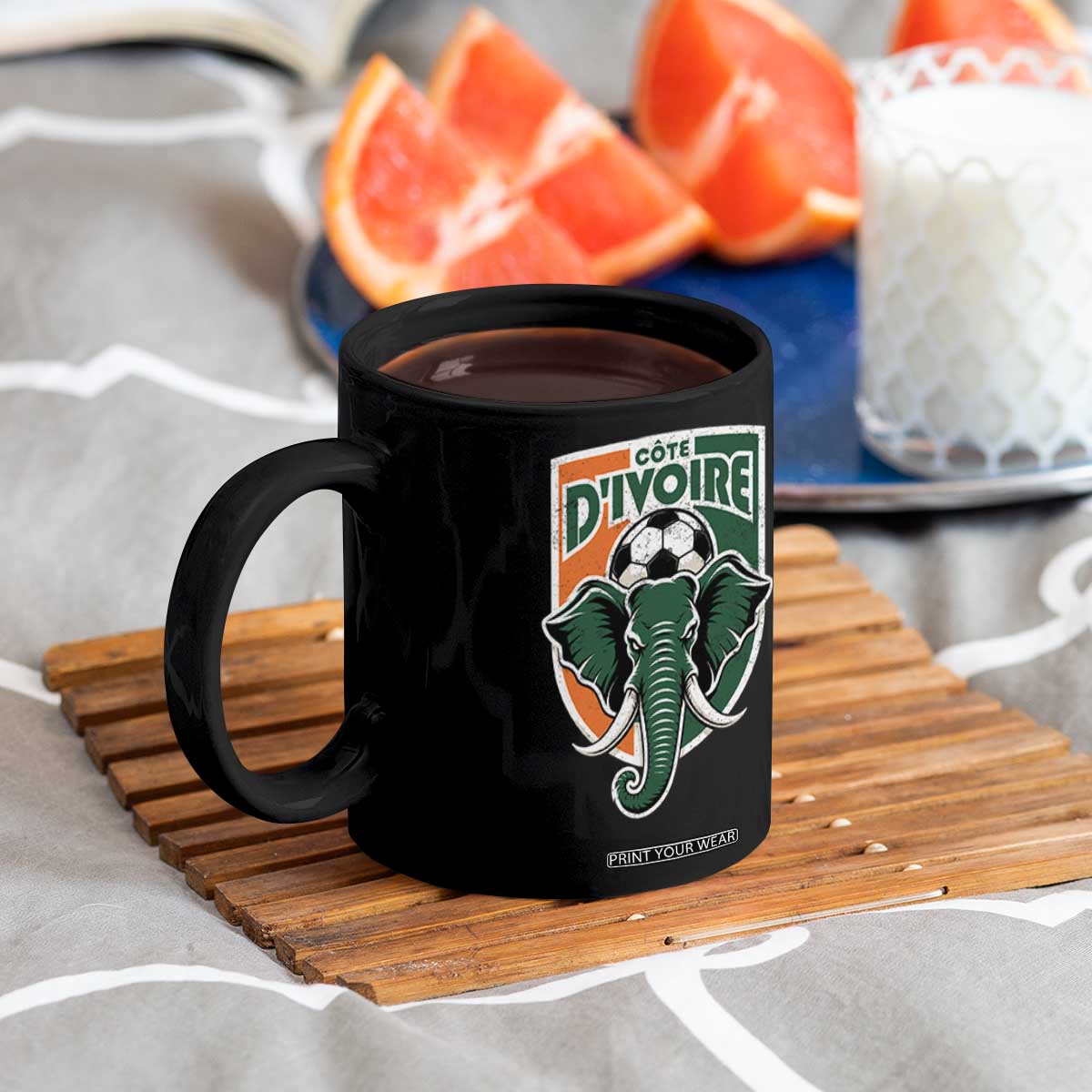 Côte D'ivoire Classic Ivory Coast Elephant Football Coffee Mug Ivorians Pride TS11 Print Your Wear