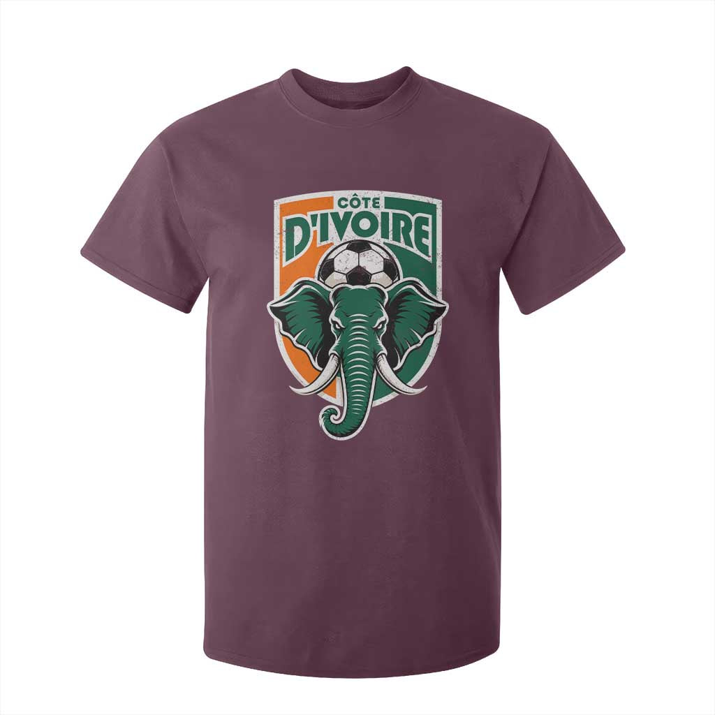 Côte D'ivoire Classic Ivory Coast Elephant Football T Shirt For Kid Ivorians Pride