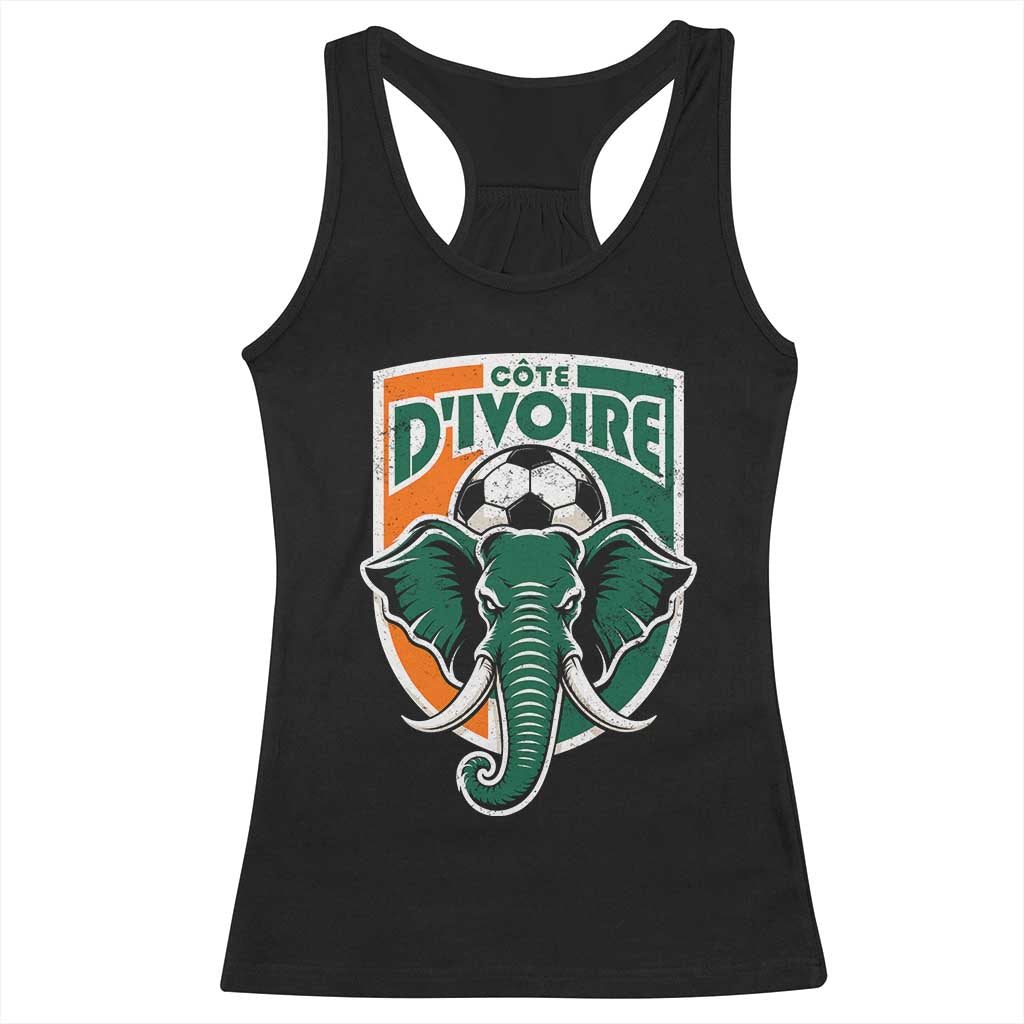 Côte D'ivoire Classic Ivory Coast Elephant Football Racerback Tank Top Ivorians Pride