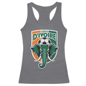 Côte D'ivoire Classic Ivory Coast Elephant Football Racerback Tank Top Ivorians Pride