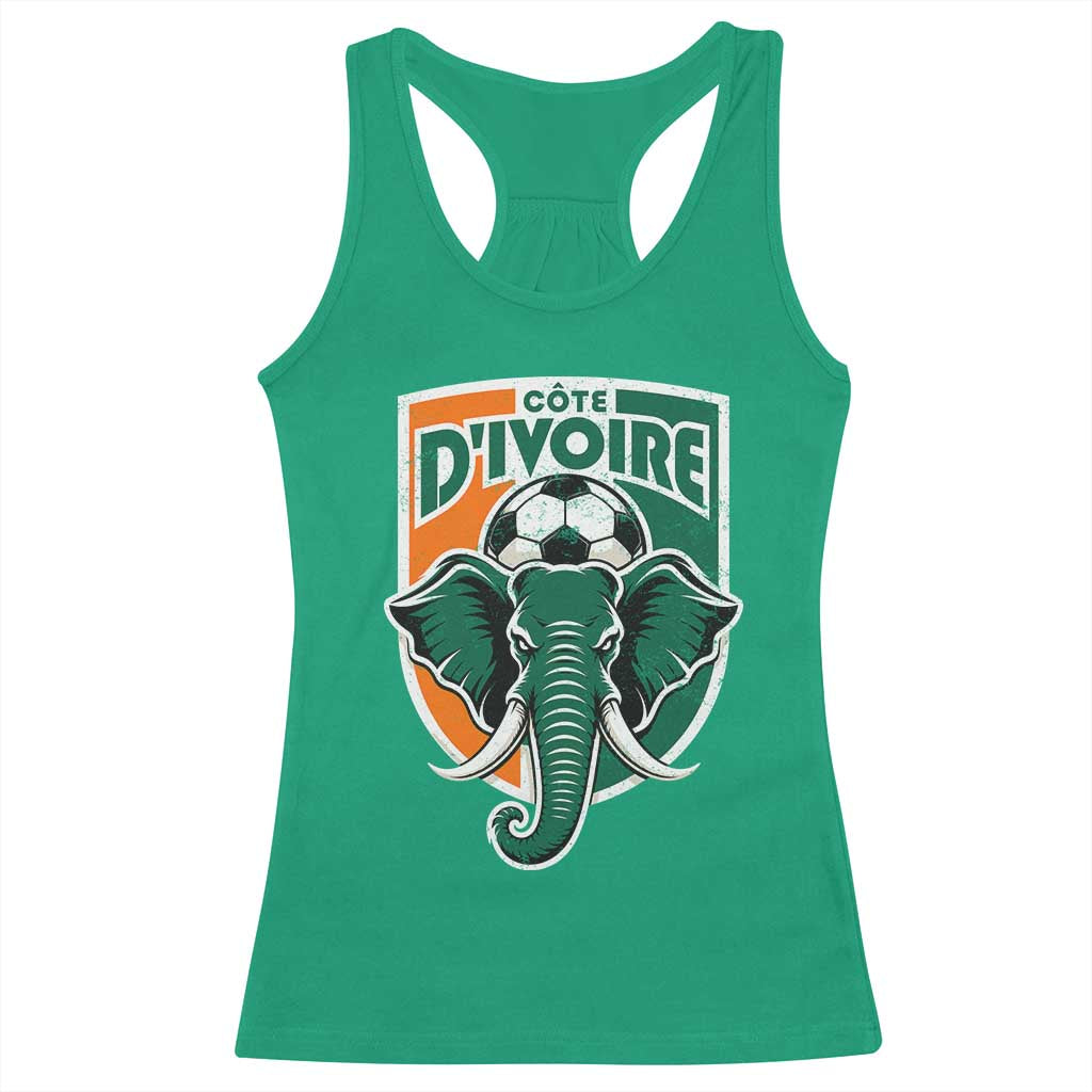 Côte D'ivoire Classic Ivory Coast Elephant Football Racerback Tank Top Ivorians Pride