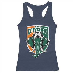 Côte D'ivoire Classic Ivory Coast Elephant Football Racerback Tank Top Ivorians Pride
