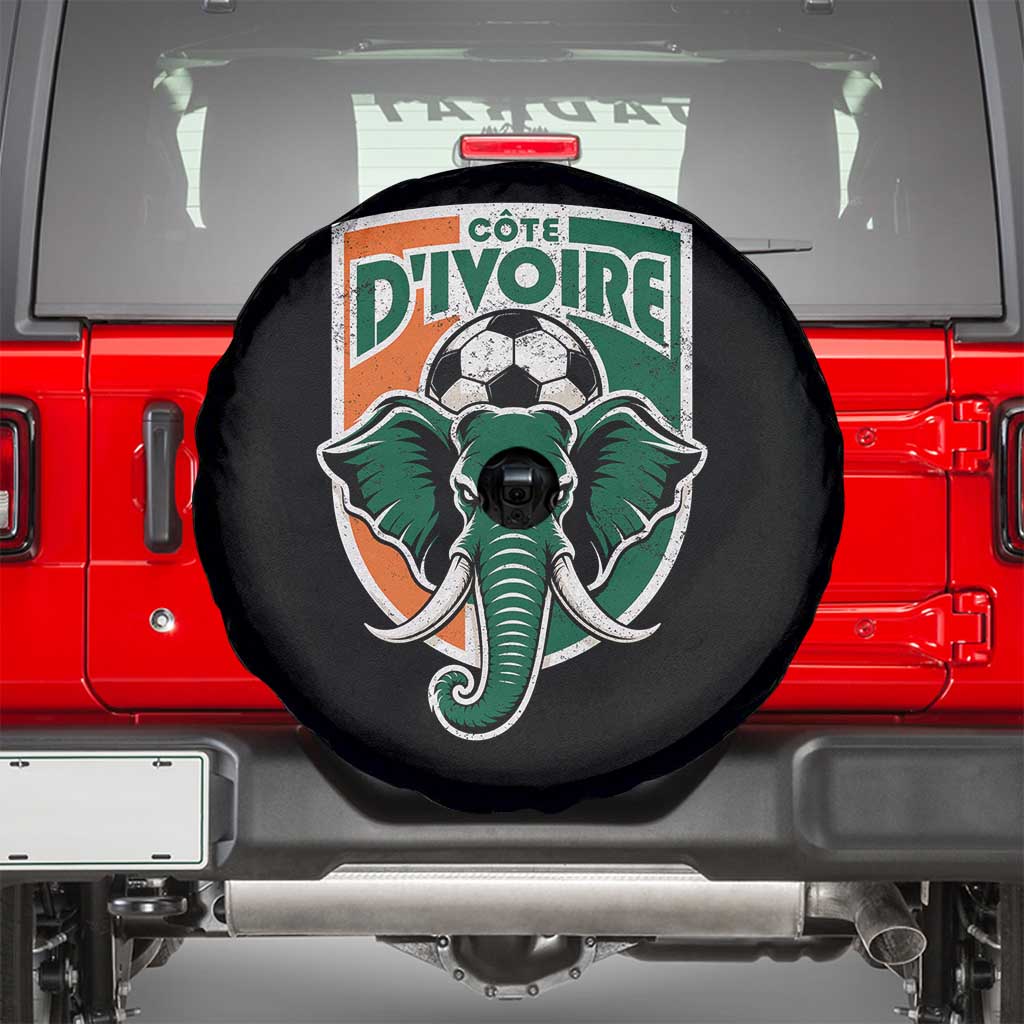 Côte D'ivoire Classic Ivory Coast Elephant Football Spare Tire Cover Ivorians Pride TS11 Black Print Your Wear