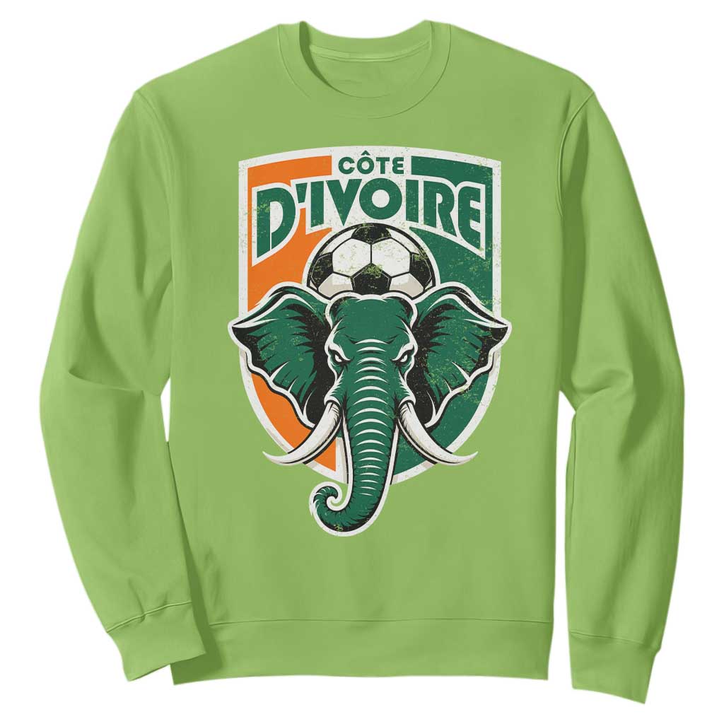 Côte D'ivoire Classic Ivory Coast Elephant Football Sweatshirt Ivorians Pride