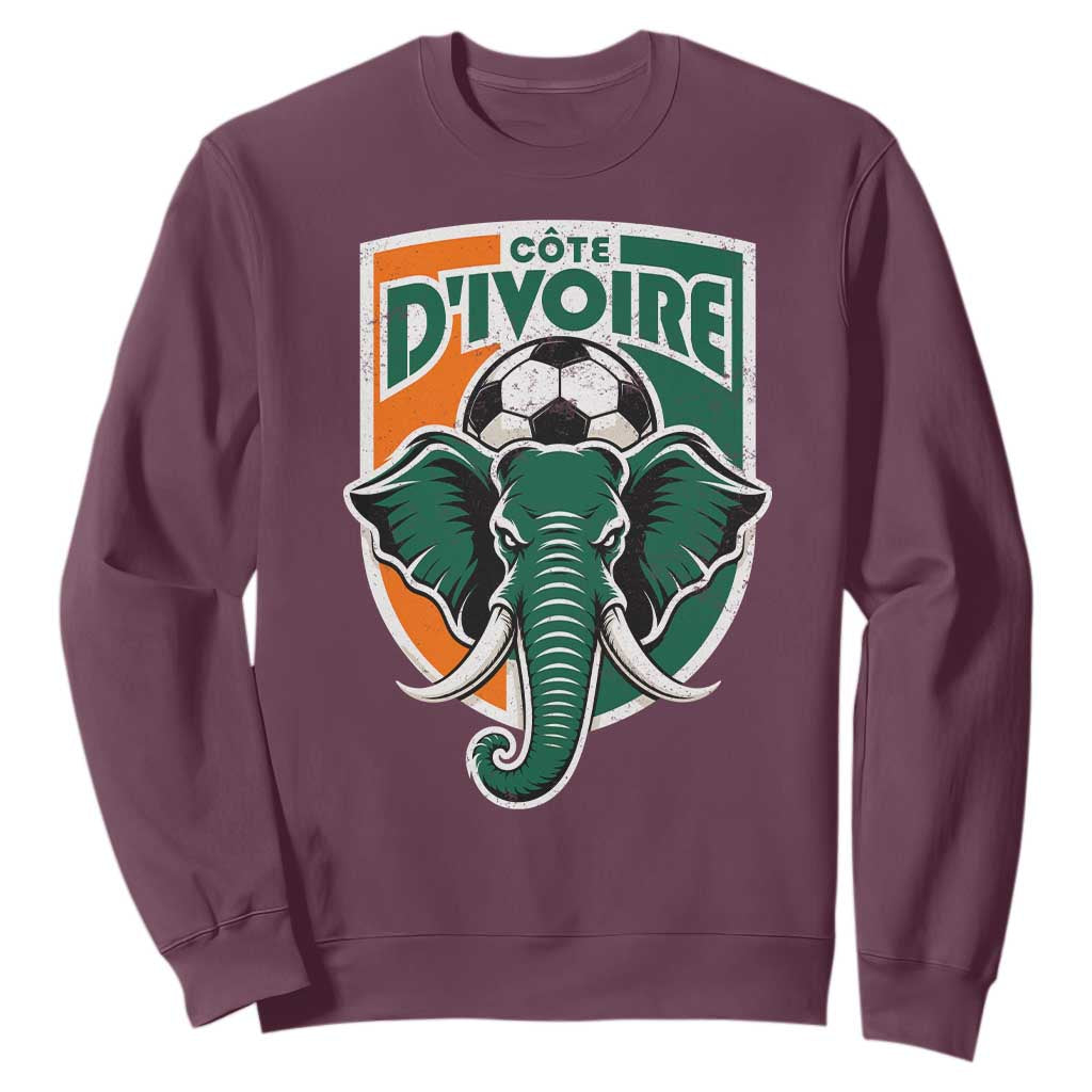 Côte D'ivoire Classic Ivory Coast Elephant Football Sweatshirt Ivorians Pride