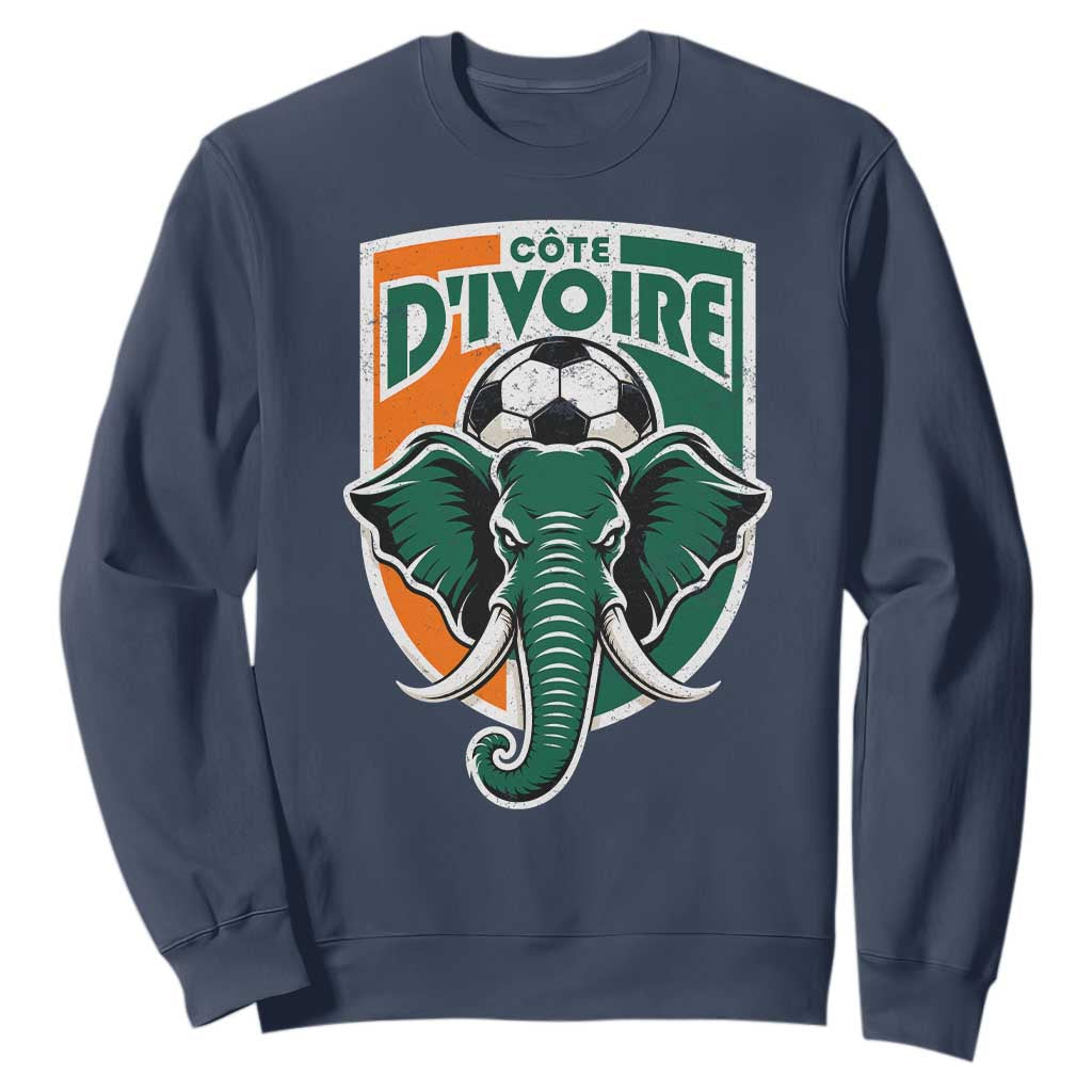 Côte D'ivoire Classic Ivory Coast Elephant Football Sweatshirt Ivorians Pride