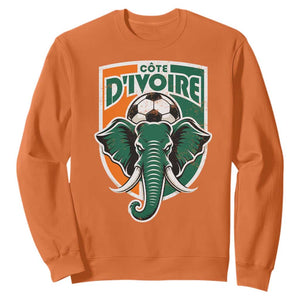 Côte D'ivoire Classic Ivory Coast Elephant Football Sweatshirt Ivorians Pride