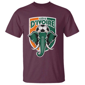 Côte D'ivoire Classic Ivory Coast Elephant Football T Shirt Ivorians Pride