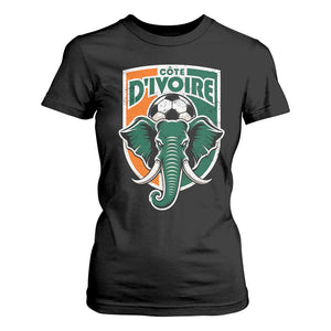 Côte D'ivoire Classic Ivory Coast Elephant Football T Shirt For Women Ivorians Pride