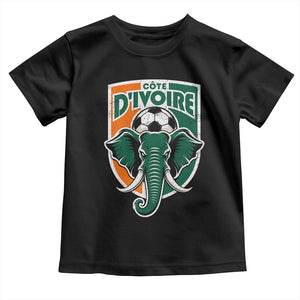 Côte D'ivoire Classic Ivory Coast Elephant Football Toddler T Shirt Ivorians Pride