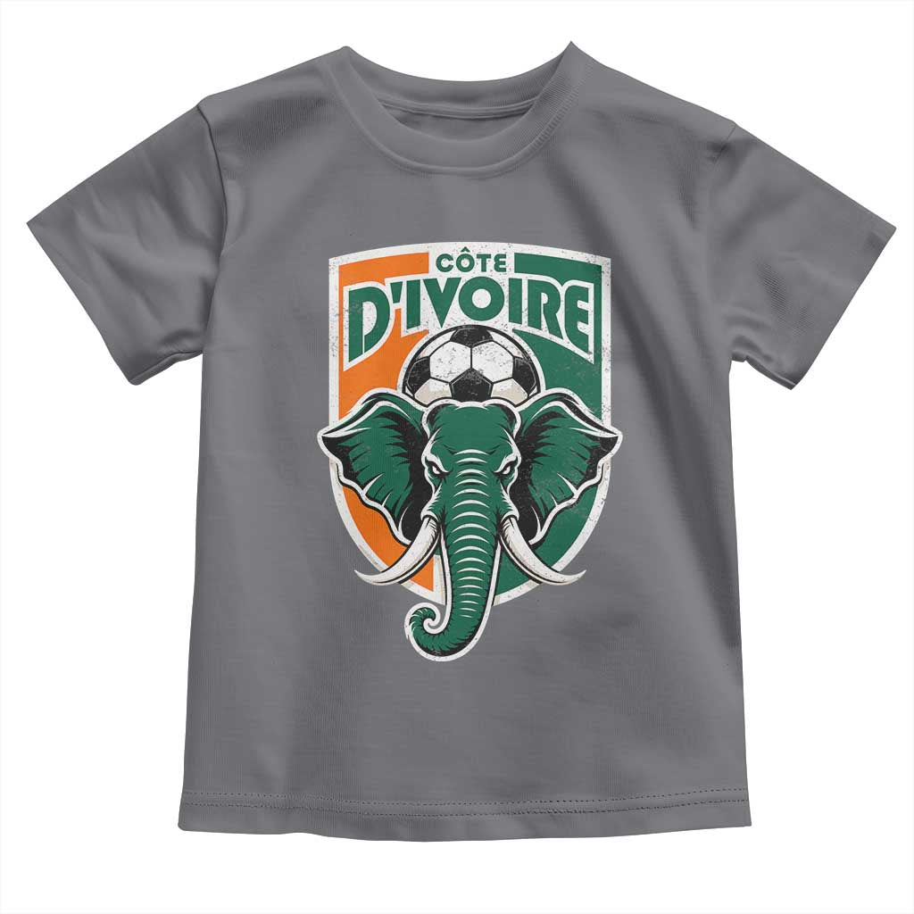 Côte D'ivoire Classic Ivory Coast Elephant Football Toddler T Shirt Ivorians Pride