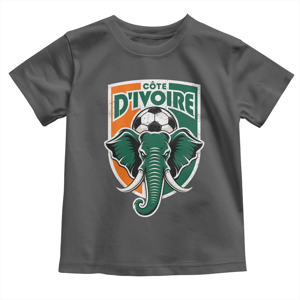 Côte D'ivoire Classic Ivory Coast Elephant Football Toddler T Shirt Ivorians Pride