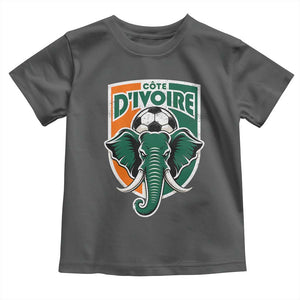 Côte D'ivoire Classic Ivory Coast Elephant Football Toddler T Shirt Ivorians Pride