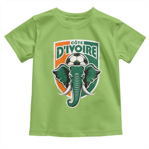 Côte D'ivoire Classic Ivory Coast Elephant Football Toddler T Shirt Ivorians Pride