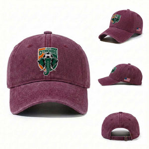 Côte D'ivoire Classic Ivory Coast Elephant Football Washed Cotton Baseball Cap Ivorians Pride