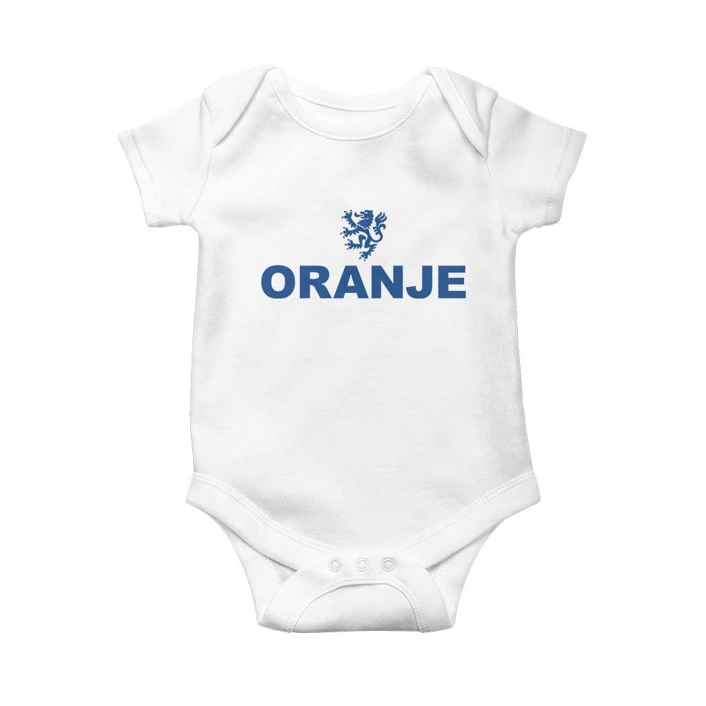 Oranje Holland Emblem Lion Nederland Dutch Heritage Baby Onesie