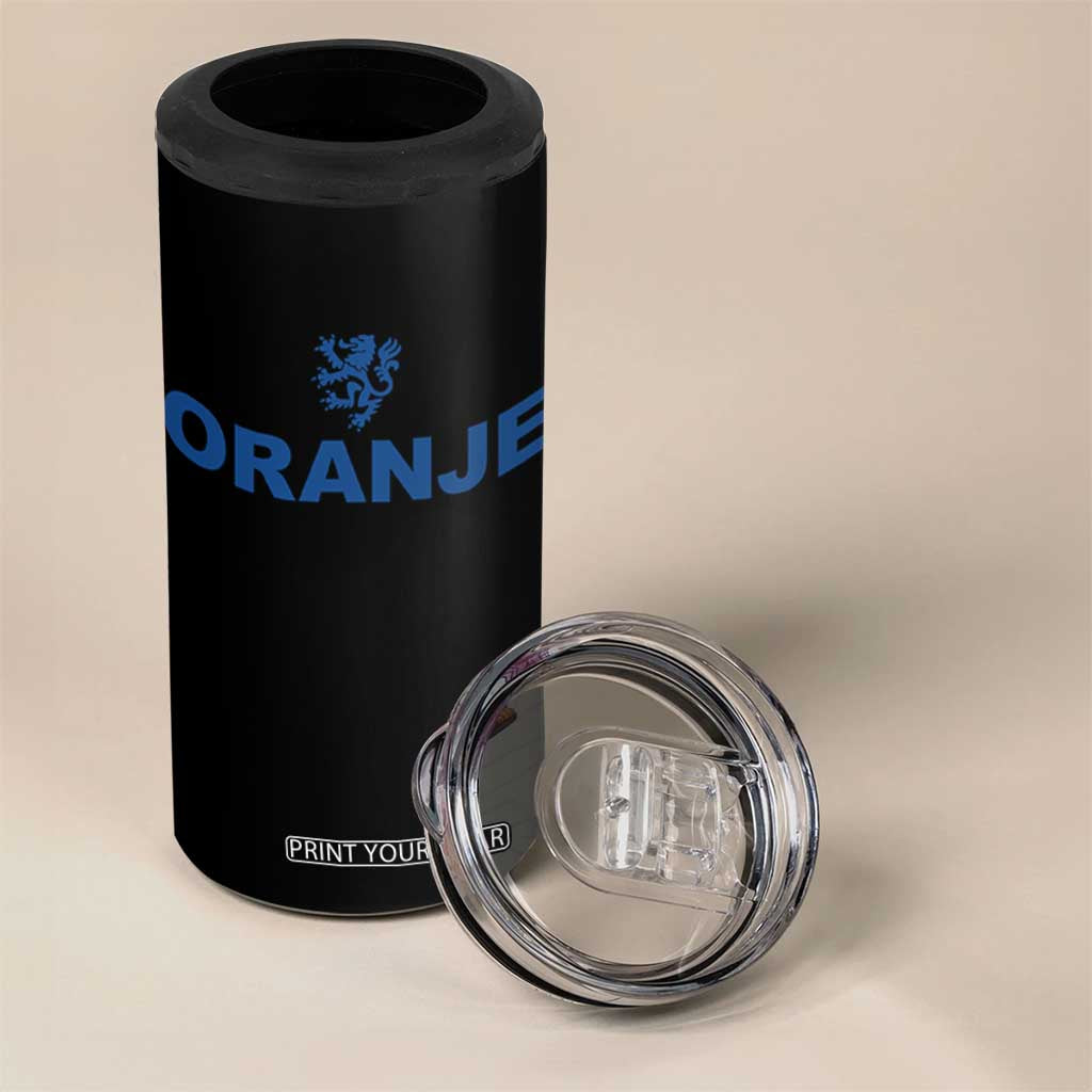 Oranje Holland Emblem Lion Nederland Dutch Heritage 4 in 1 Can Cooler Tumbler