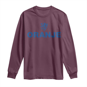 Oranje Holland Emblem Lion Nederland Dutch Heritage Long Sleeve Shirt