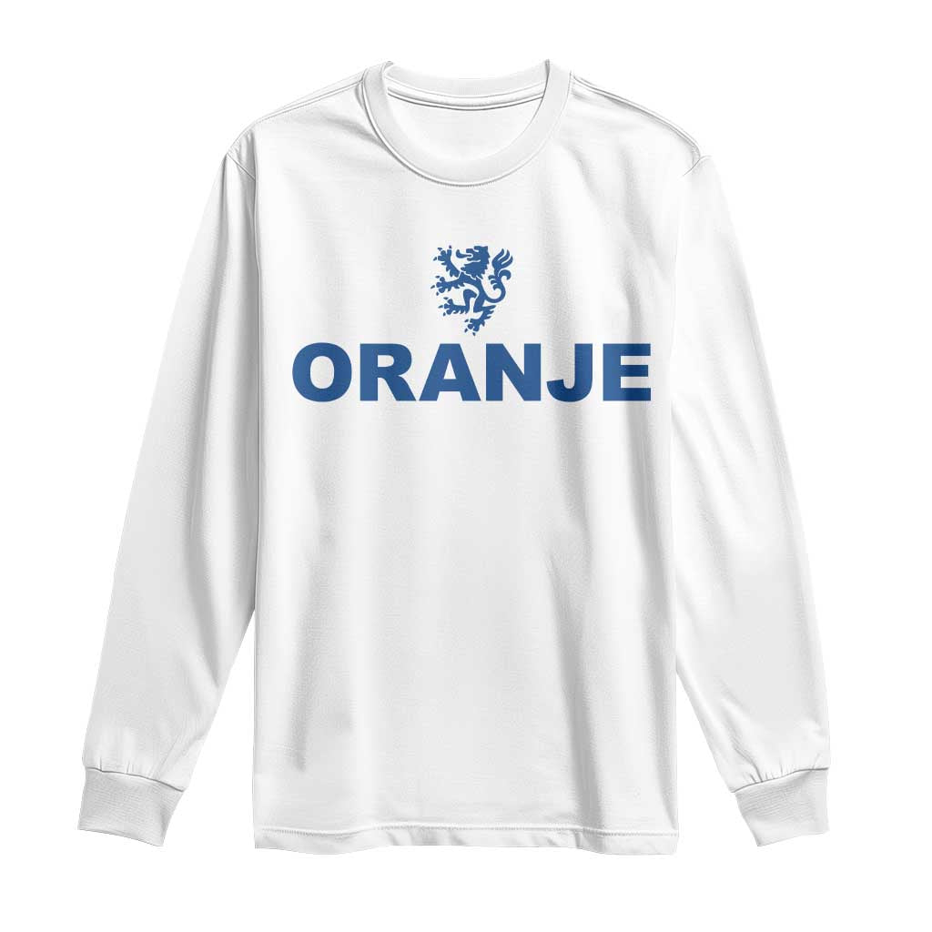 Oranje Holland Emblem Lion Nederland Dutch Heritage Long Sleeve Shirt