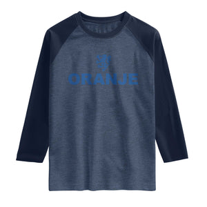 Oranje Holland Emblem Lion Nederland Dutch Heritage Raglan Shirt