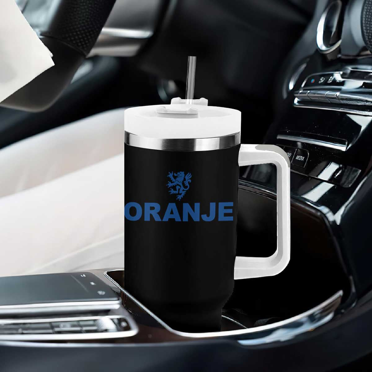 Oranje Holland Emblem Lion Nederland Dutch Heritage Tumbler With Handle