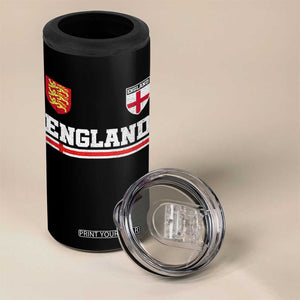 England Three Lions Symbol Red Cross Athletic Jersey Style 4 in 1 Can Cooler Tumbler TS11 Print Your Wear