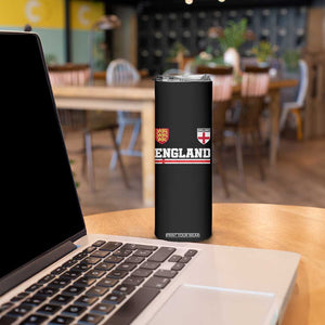 England Three Lions Symbol Red Cross Athletic Jersey Style Skinny Tumbler TS11 Print Your Wear
