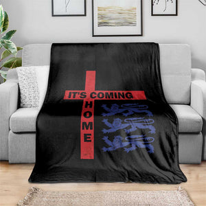 It Is Coming Home England Football Throw Blanket St George Cross Three Lions