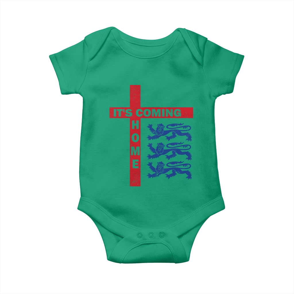 It Is Coming Home England Football Baby Onesie St George Cross Three Lions