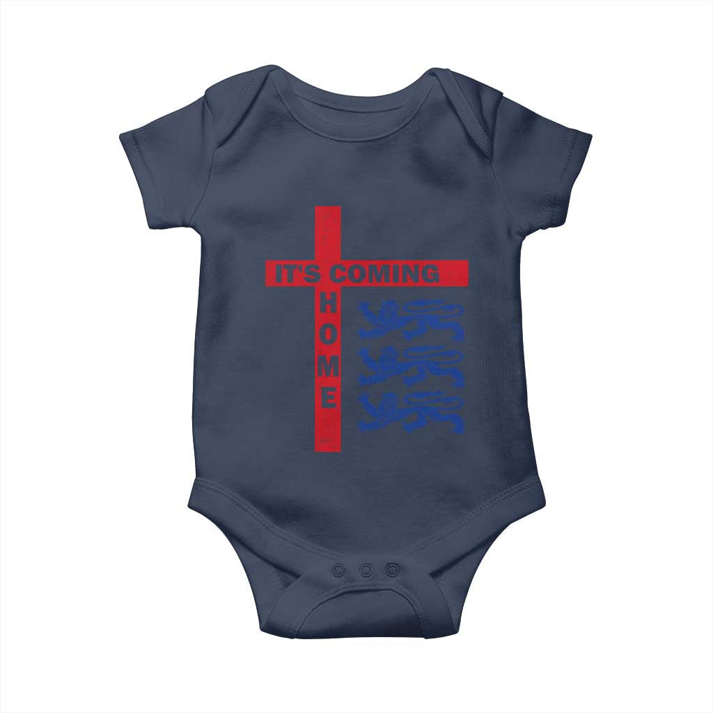 It Is Coming Home England Football Baby Onesie St George Cross Three Lions