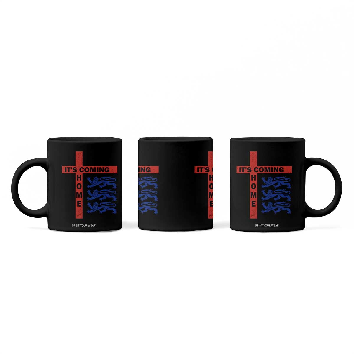 It Is Coming Home England Football Coffee Mug St George Cross Three Lions