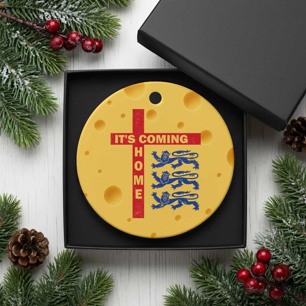 It Is Coming Home England Football Ceramic Ornament St George Cross Three Lions