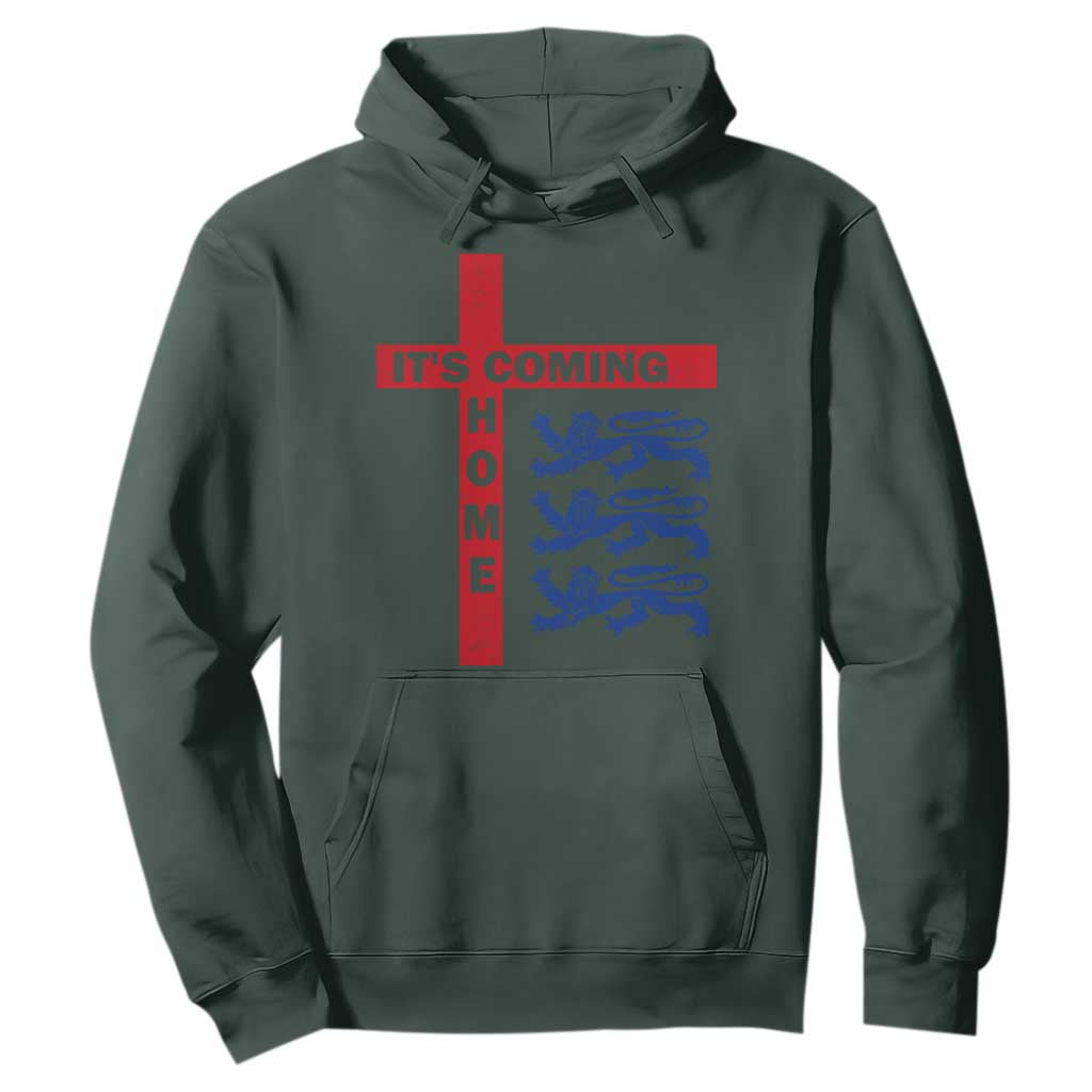 It Is Coming Home England Football Hoodie St George Cross Three Lions
