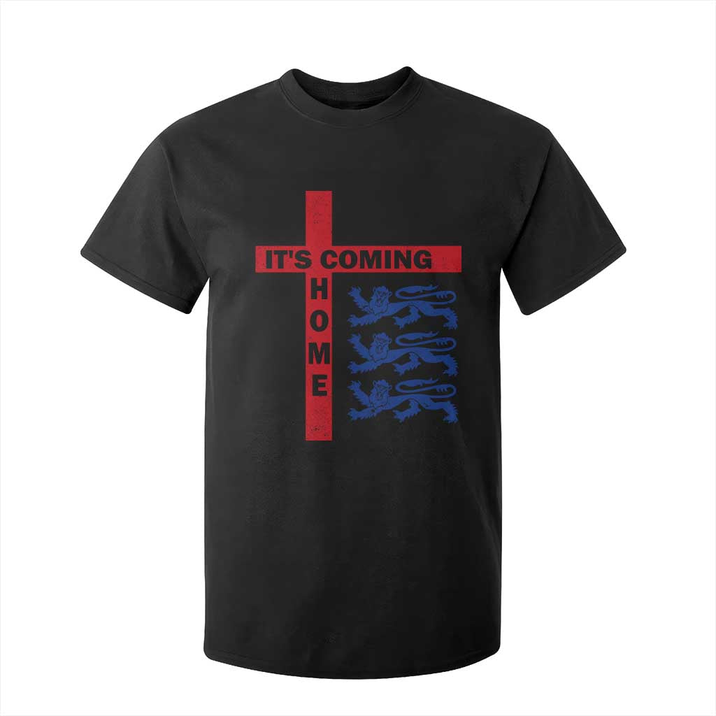 It Is Coming Home England Football T Shirt For Kid St George Cross Three Lions