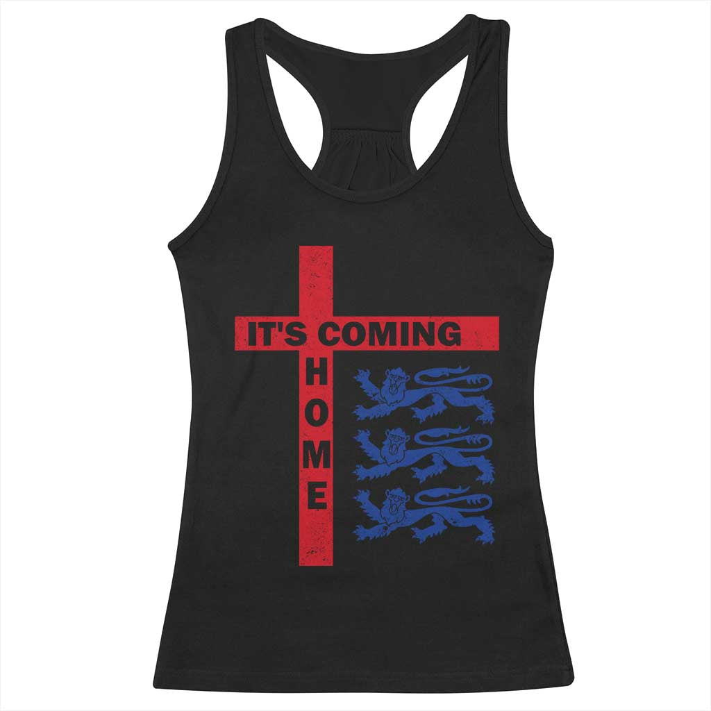 It Is Coming Home England Football Racerback Tank Top St George Cross Three Lions