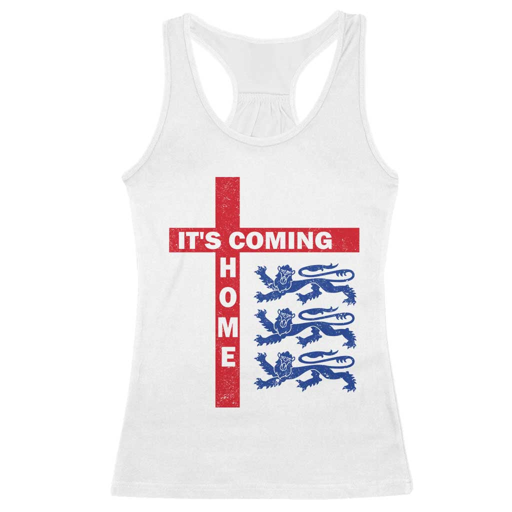 It Is Coming Home England Football Racerback Tank Top St George Cross Three Lions