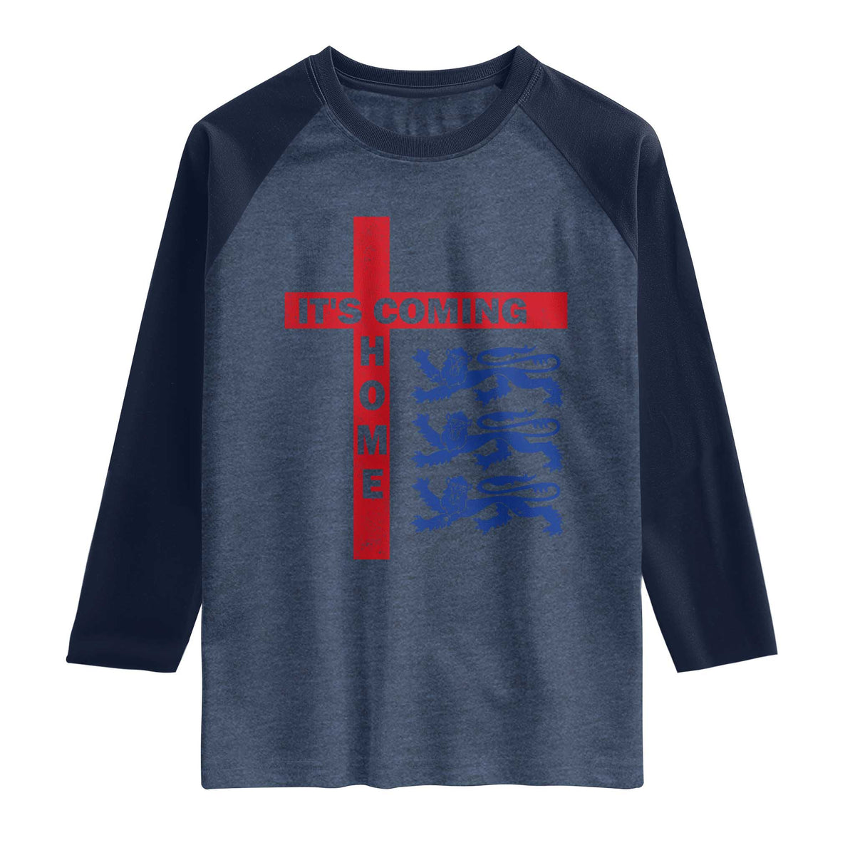 It Is Coming Home England Football Raglan Shirt St George Cross Three Lions
