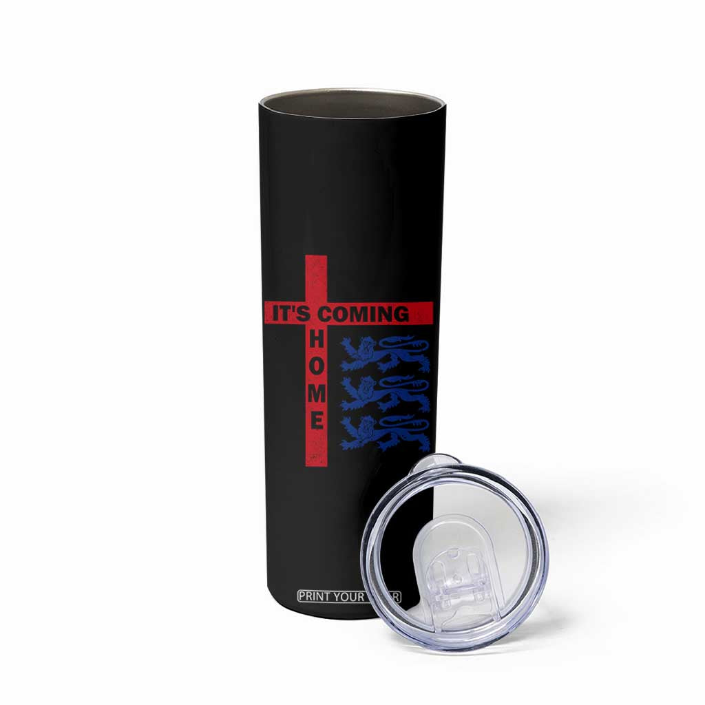 It Is Coming Home England Football Skinny Tumbler St George Cross Three Lions