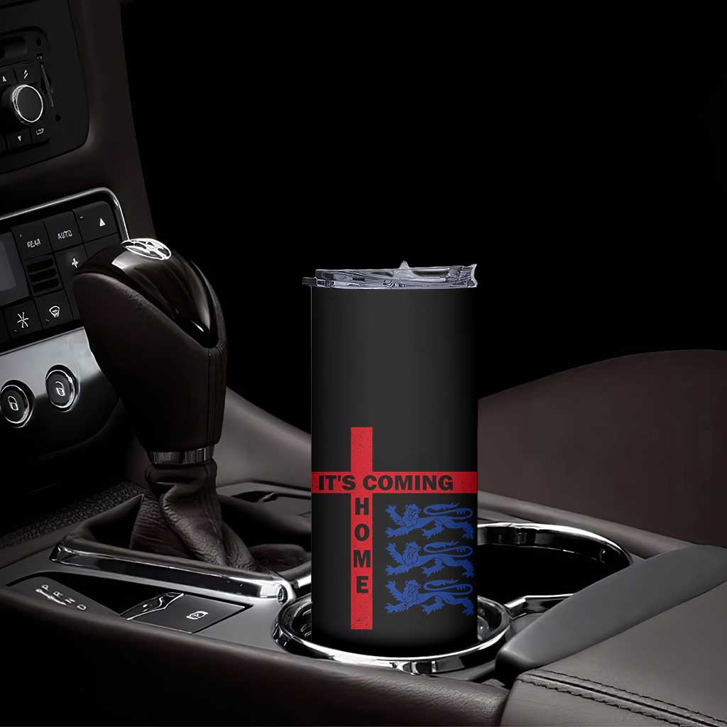 It Is Coming Home England Football Skinny Tumbler St George Cross Three Lions