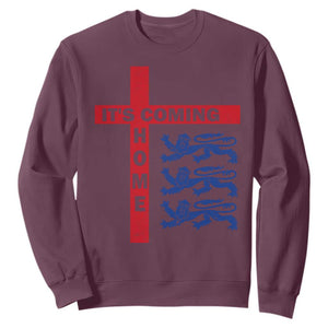 It Is Coming Home England Football Sweatshirt St George Cross Three Lions
