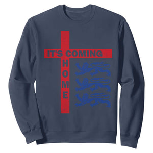 It Is Coming Home England Football Sweatshirt St George Cross Three Lions